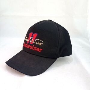 Budweiser Racing Bill Elliott #11 Snapback Cap – Black Hat 6 Panel